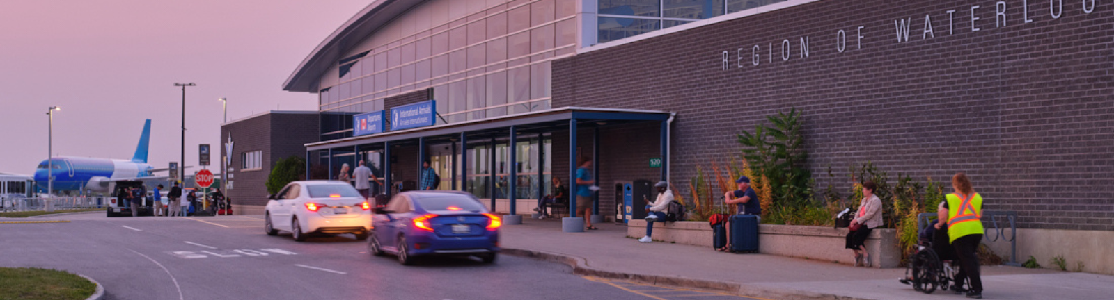 Region of Waterloo International Airport front entrance